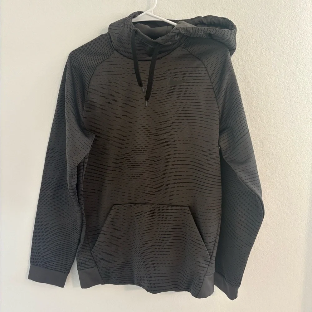 Men’s Nike Dri Fit Hoodie Grey Black